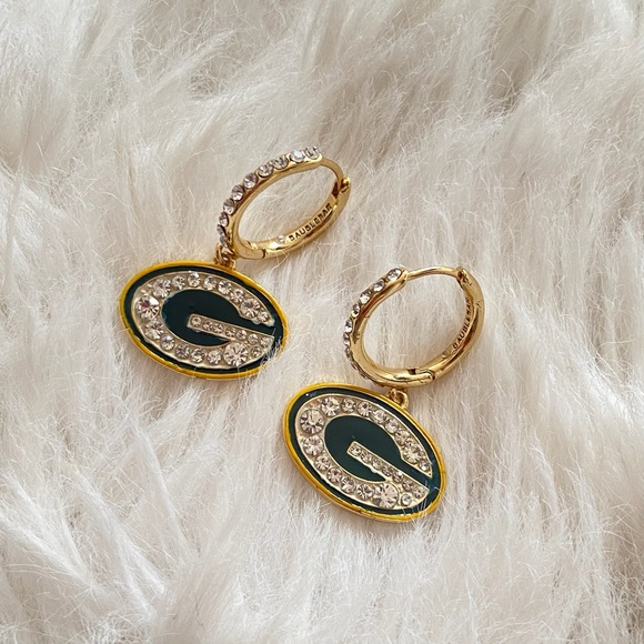 BAUBLEBAR X NFL: Seattle Seahawks Earrings & Green Bay Packers Earrings New - Picture 11 of 12
